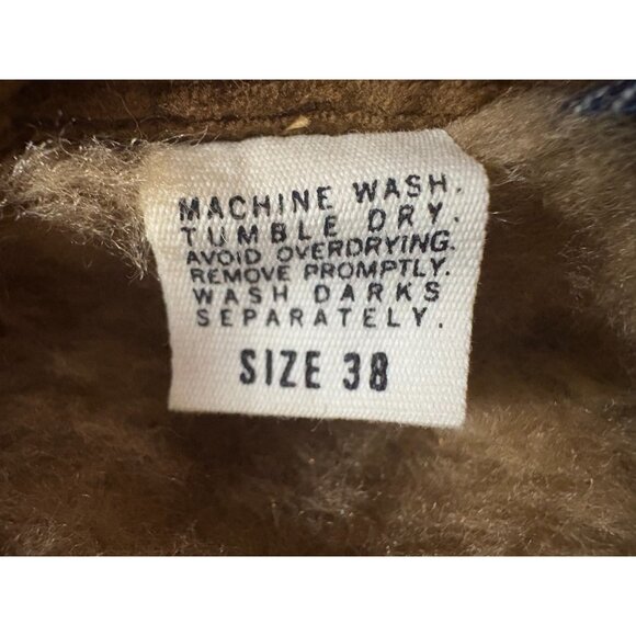 Wrangler Western Deadstock Corduroy Collar lined Denim Jacket SZ 38/ M New VTG 7 - Picture 7 of 8